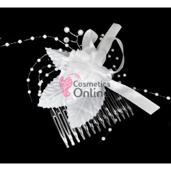 Accesoriu pentru decor par cu pini de prindere TRD036AA Alb cu Perle